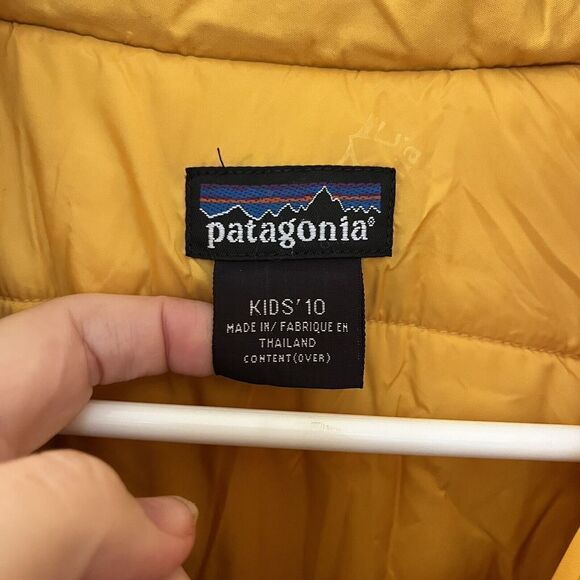 Patagonia Kids Guide Parka Insulated Jacket Blue Yellow Boys Size 10 - Picture 11 of 16